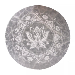 Selenitt Krystallader Lotus Mandala