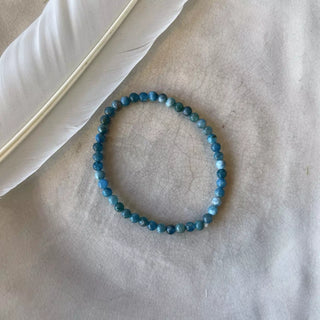 Blå Apatitt Armbånd Blå Apatitt Armbånd - 4mm