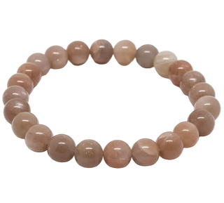 Månesten Fersken Armbånd 8mm