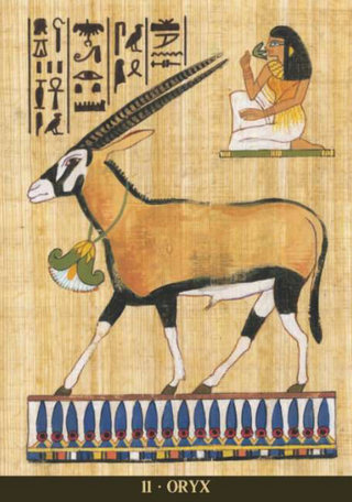 EGYPTIAN SACRED ANIMALS ORACLE cards